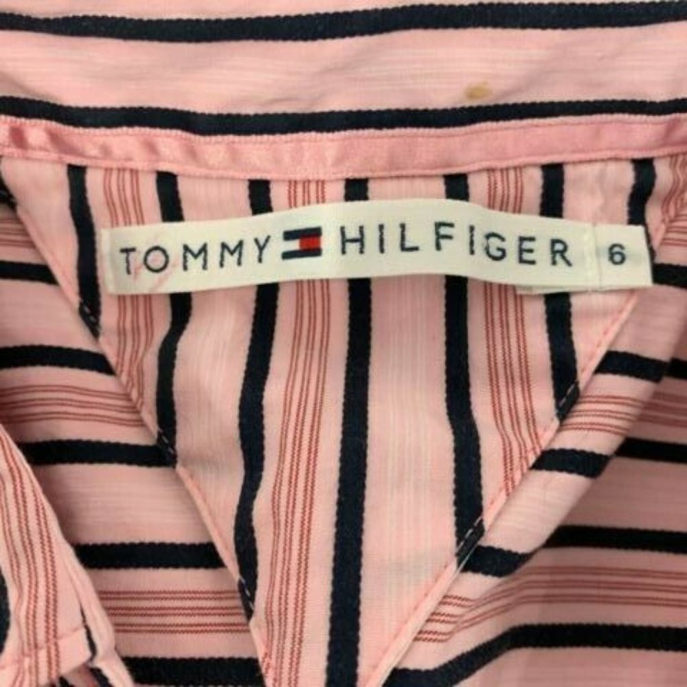 Tommy Hilfiger V Neck Button Up Shirt Women's Size - Picture 4 of 5